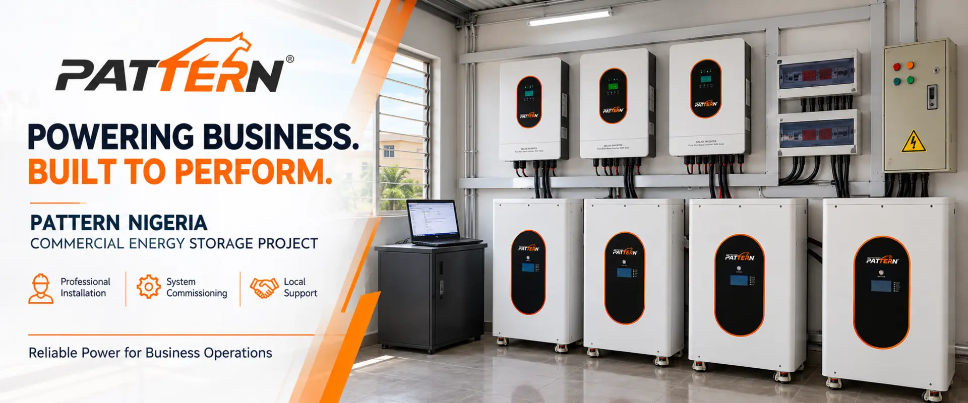 PATTERN Nigeria commercial energy storage installation with local commissioning support