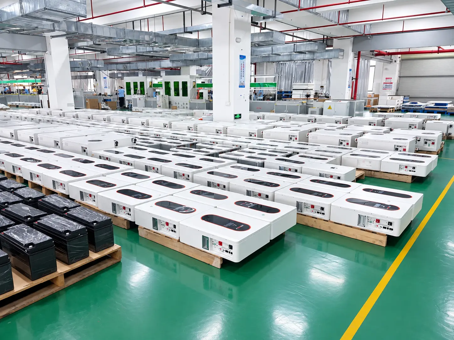 PATTERN batteries prepared for export shipment